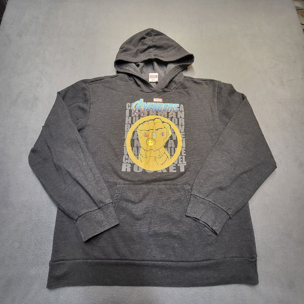Avengers End Game Boys XL Gray Pullover Sweatshirt Long Sleeve Graphic